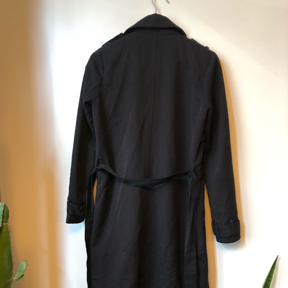 Vero Moda Black Trench Coat, XS - Picture 4 of 5